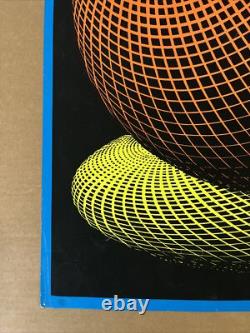 Nova blacklight poster vintage original geometric shapes lines waves