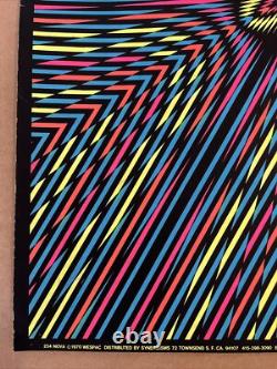 Nova blacklight poster vintage original geometric shapes lines waves