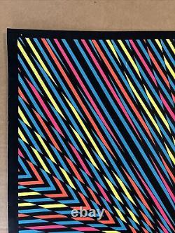 Nova blacklight poster vintage original geometric shapes lines waves