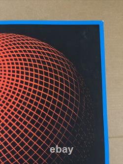 Nova blacklight poster vintage original geometric shapes lines waves