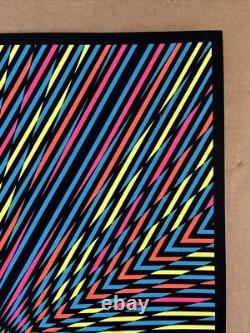 Nova blacklight poster vintage original geometric shapes lines waves