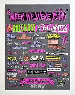 OFFICIAL When We Were Young 2023 POSTER Blacklight Print Las Vegas Blink 182