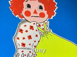 OH, DARN YOU ANDY RAGGEDY ANN 1970's VINTAGE BLACKLIGHT POSTER By Arthur Rice