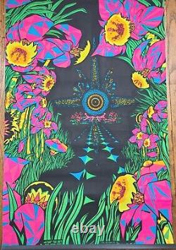 ONE SWEET DREAM VINTAGE 1970 BLACKLIGHT POSTER THE THIRD EYE By Micheal Rhodes