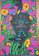 One Sweet Dream Vintage 1970 Blacklight Poster The Third Eye By Micheal Rhodes