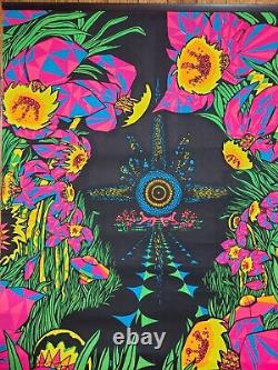 ONE SWEET DREAM VINTAGE 1970 BLACKLIGHT POSTER THE THIRD EYE By Micheal Rhodes