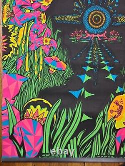 ONE SWEET DREAM VINTAGE 1970 BLACKLIGHT POSTER THE THIRD EYE By Micheal Rhodes