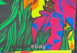 ONE SWEET DREAM VINTAGE 1970 BLACKLIGHT POSTER THE THIRD EYE By Micheal Rhodes