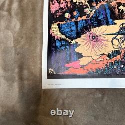 ORIGINAL 1970s Black Light Poster #244 Lost Horizons 35 x 23