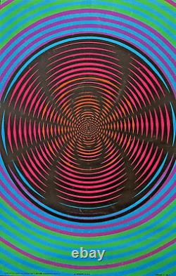 ORIGINAL 1970s PSYCHEDELIC SILKSCREEN POSTER TORNADO II LEROY OLSEN