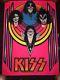 Original 1978 Kiss Aucoin Flocked Black Light Poster Pro Arts M. S Stein