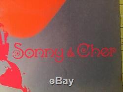 ORIGINAL Black light SONNY and CHER Created in 1967 James K. Gurney