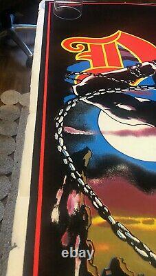 ORIGINAL N. O. S. 1984 black light poster DIO Holy Diver 809 Funky UV heavy metal