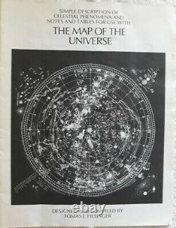 OUT OF PRINT RARE 1980 MAP OF UNIVERSE POSTER GLOW IN THE DARK ($ going up)