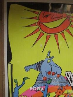 Oh, Listen to the flowers grow Vintage Poster 1971 black light 20275