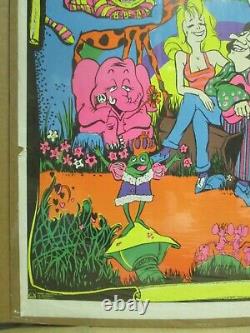 Oh, Listen to the flowers grow Vintage Poster 1971 black light 20275