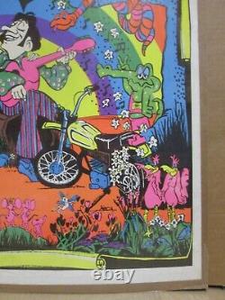 Oh, Listen to the flowers grow Vintage Poster 1971 black light 20275