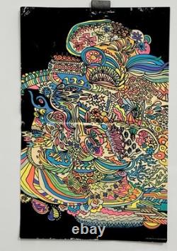 Original 1967 Studio 52 Blacklight Poster No. 52-1 Psychedelic UV Art Acme