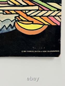 Original 1967 Studio 52 Blacklight Poster No. 52-1 Psychedelic UV Art Acme