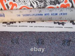 Original 1969 NEW SYDNEY LOVE CITY King's Cross Australia BLACK LIGHT POSTER