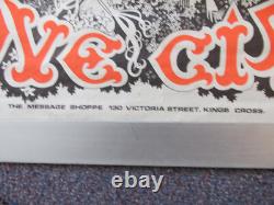 Original 1969 NEW SYDNEY LOVE CITY King's Cross Australia BLACK LIGHT POSTER