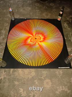 Original 1970 Zonk Circular Blacklight Poster. Pro Arts Inc. Medina Ohio