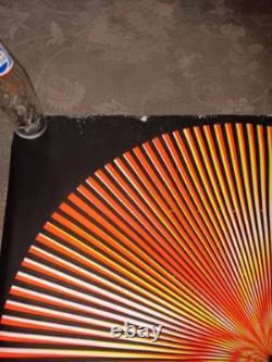 Original 1970 Zonk Circular Blacklight Poster. Pro Arts Inc. Medina Ohio