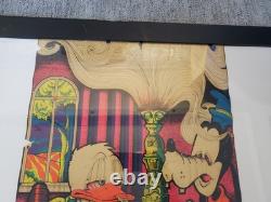 Original 1970s Blacklight/Drug Poster Ain't Gonna Work On Dizzy's Farm Disney