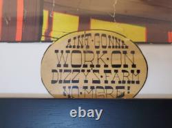 Original 1970s Blacklight/Drug Poster Ain't Gonna Work On Dizzy's Farm Disney