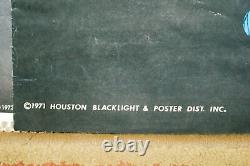 Original 1971 Afro Love Black Power Black Light Art Poster