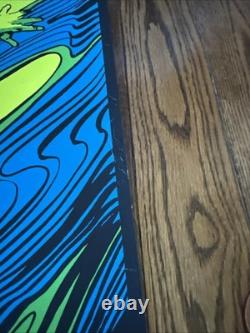 Original 1971 CAPTAIN MARVEL NAMOR MARVEL THIRD EYE Black light Poster P4
