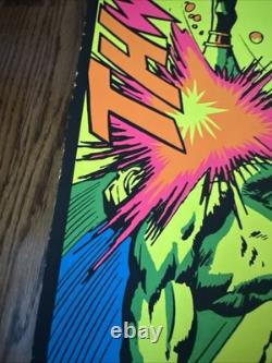Original 1971 CAPTAIN MARVEL NAMOR MARVEL THIRD EYE Black light Poster P4