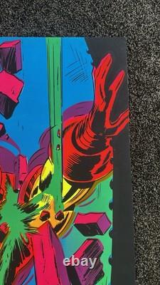 Original 1971 Marvel Third Eye Black light poster Iron Man Krakk 4019 EX