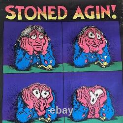 Original 1971 Stoned Agin! Black Light Poster R Crumb Hippie Head Shop O132