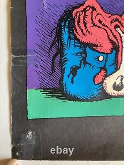 Original 1971 Stoned Agin! Black Light Poster R Crumb Hippie Head Shop O132