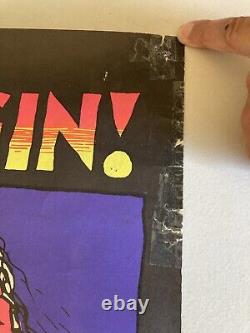 Original 1971 Stoned Agin! Black Light Poster R Crumb Hippie Head Shop O132