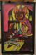 Original 1971 The Sorcerer Joe Petagno Black Light Poster Saladin Look