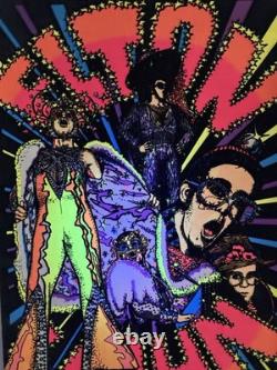 Original 1975 ELTON JOHN Velvet Blacklight Poster Pro Arts Sir Elton John Rock