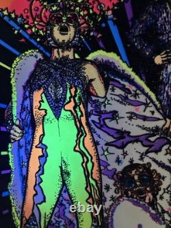 Original 1975 ELTON JOHN Velvet Blacklight Poster Pro Arts Sir Elton John Rock