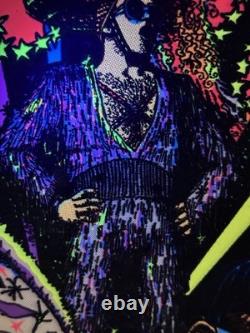 Original 1975 ELTON JOHN Velvet Blacklight Poster Pro Arts Sir Elton John Rock