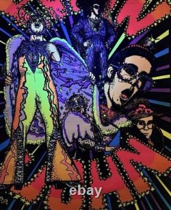 Original 1975 ELTON JOHN Velvet Blacklight Poster Pro Arts Sir Elton John Rock