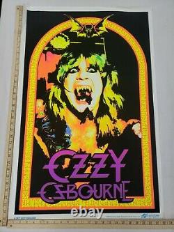 Original 2008 Ozzy Osbourne #1877 Blacklight Poster 23x 35 Scorpio RARE