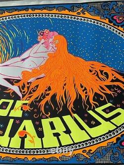 Original Age of Aquarius Vintage Blacklight Poster Psychedelic 1970's HIP PRODUC