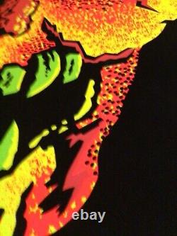Original Black Light UV Flocked Poster Skull # 1668 Scorpio Posters In 1995