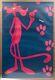 Original Blacklight Pink Panther Movie Poster Pace 1971 24 X 36