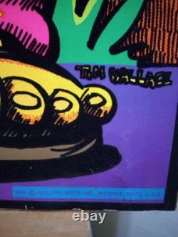 Original Bud Wiser Felt Black Light Poster 1974 Pro Arts Blacklight Tim Wallace