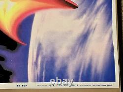 Original Flocked ZZ TOP Afterburner Blacklight Poster French Extremely Rare