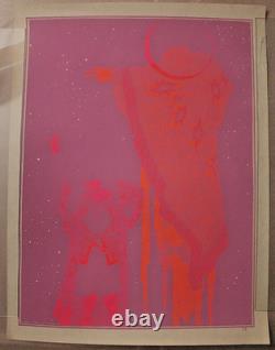 Original Hambly Studios Poster #12 1968 Psychedelic Blacklight Santa Clara CA