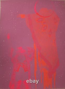 Original Hambly Studios Poster #12 1968 Psychedelic Blacklight Santa Clara CA