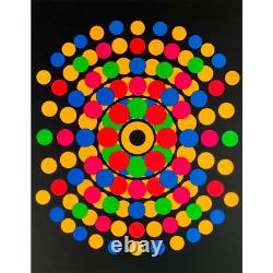 Original Poster 1970 Black Light Dots (screen Printed)